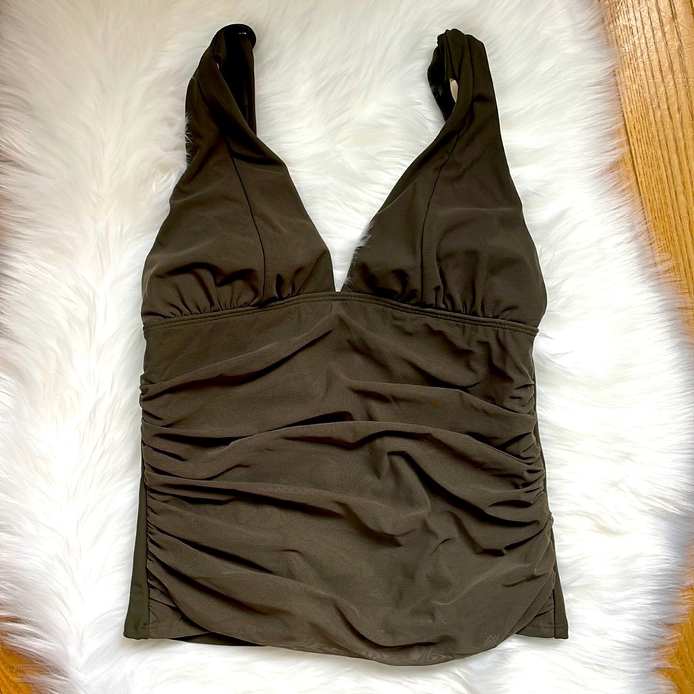 Shape‎ FX ruched mesh tankini top EUC size 10